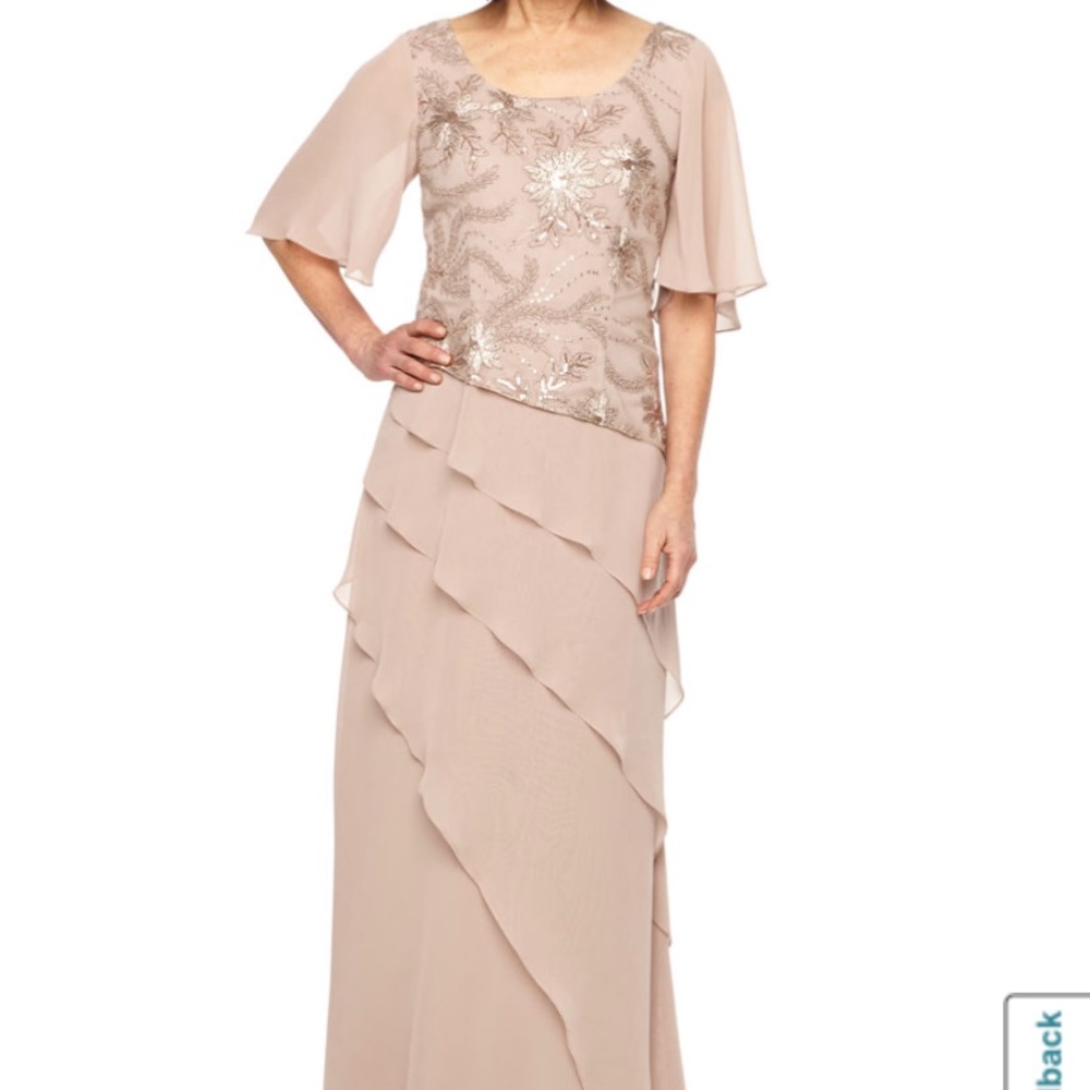MAYA BROOKE Tea Rose Evening Gown